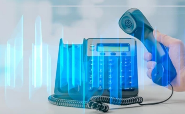 Interface de gestion d'un standard téléphonique IPBX moderne et téléphone IP professionnel